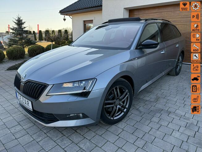 Škoda Superb 19r. 2.0 TDI 190KM DSG Sportline bezwypadkowa super stan, wyposażenie