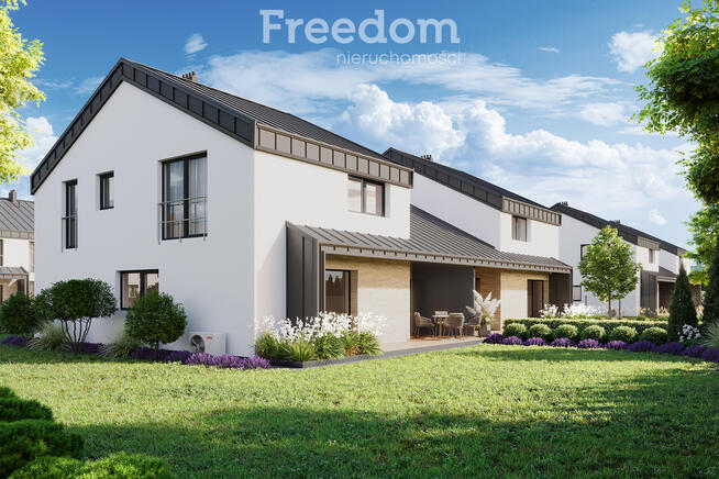 Nowoczesny dom w zabudowie bliźniaczej