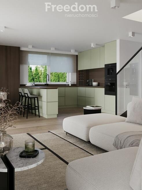 Nowoczesny dom w zabudowie bliźniaczej