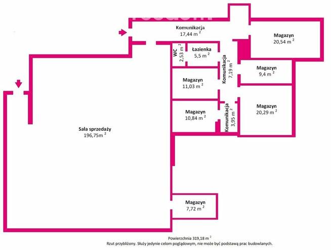 Wynajmę Lokal usługowy obok Lidl i Biedronka.