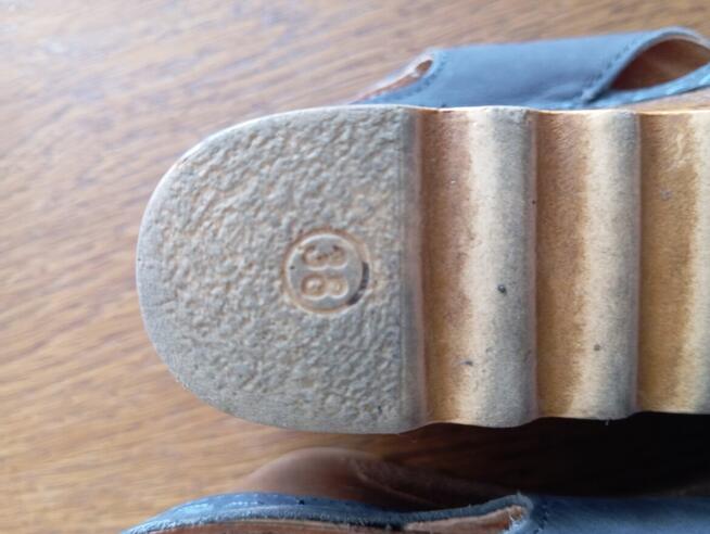 Buty skórzane sandały stan bdb rozmiar 38