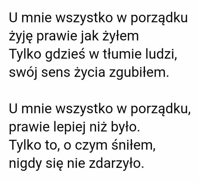 Chciałbym przydarzyć się Tobie jeszcze jeden raz ...