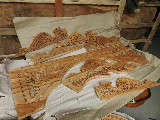 Portal Wejściowy, Drzwi Ozdobne - Drewno Tekowe