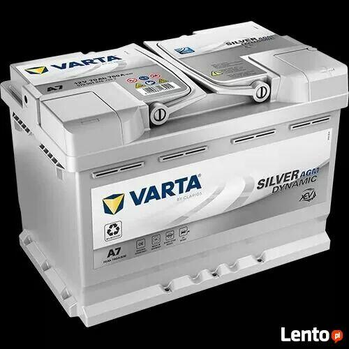 Akumulator 70Ah 760A VARTA AGM START&STOP A7