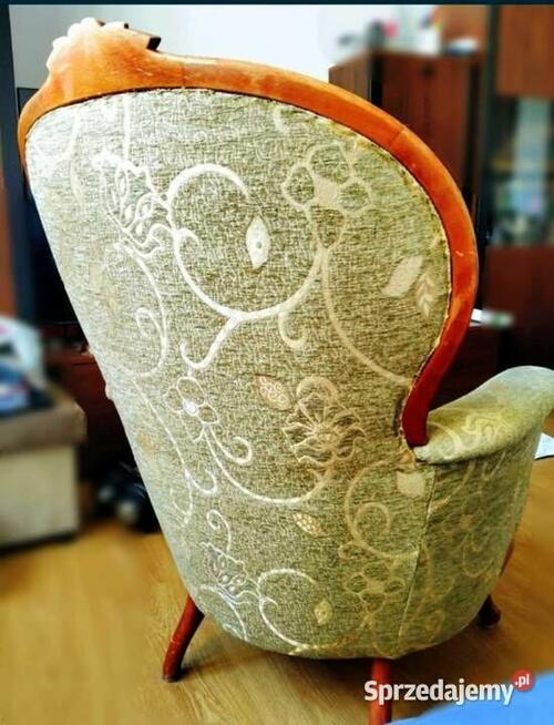 Piękny historyczny komplet wypoczynkowy Ludwik do renowacji