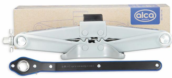 Podnośnik TRAPEZOWY 1,5t ALCA + Guma + Klucz grzechotka