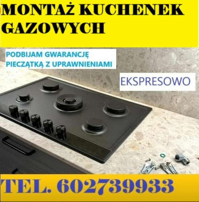 Montaż kuchenek gazowych -uprawnienia