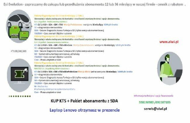 KTS Truck tylko 5500 pln brutto +Ohw1,Ohw2+Ohw3 Lenovo free