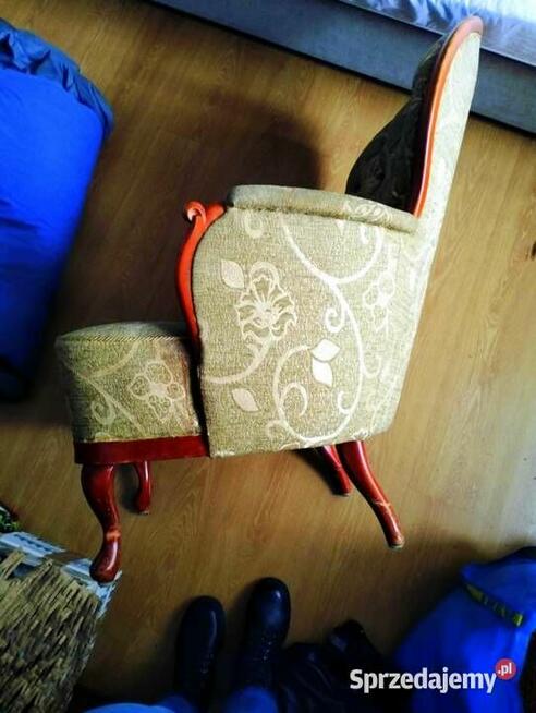 Piękny historyczny komplet wypoczynkowy Ludwik do renowacji