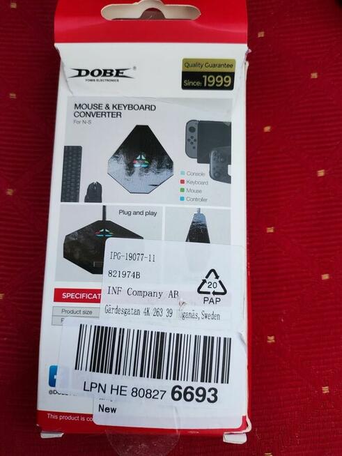 Konwerter adapter klawiatura Myszka NS Ps3 Ps4 Xbox 360