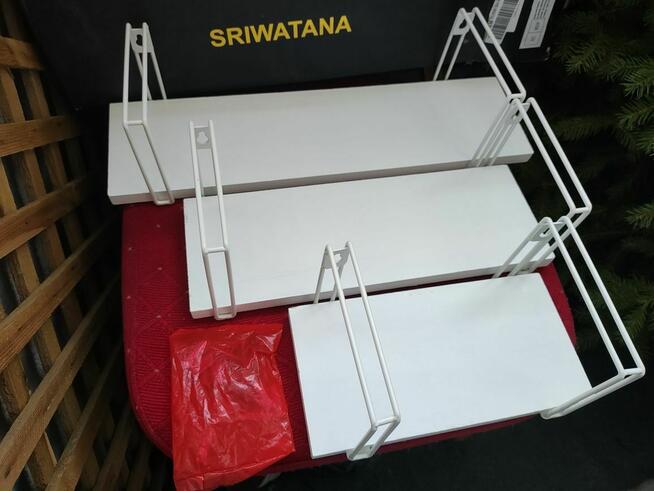 Półki drewniane białe z drewna półka ścienne ścianę wiszące