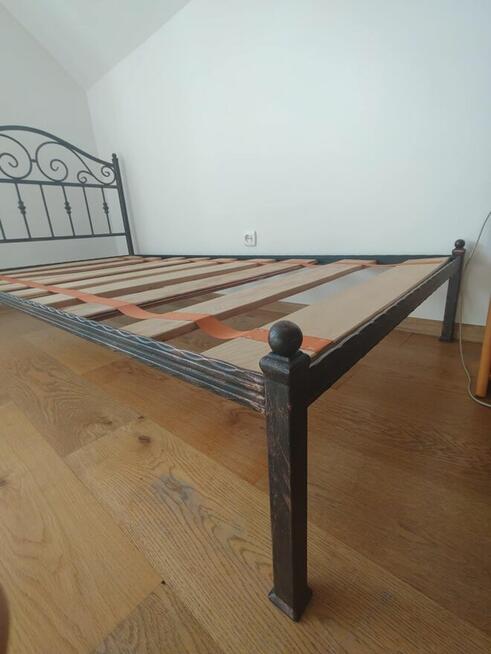 Łóżko metalowe 200x100 cm, grubościenne profile