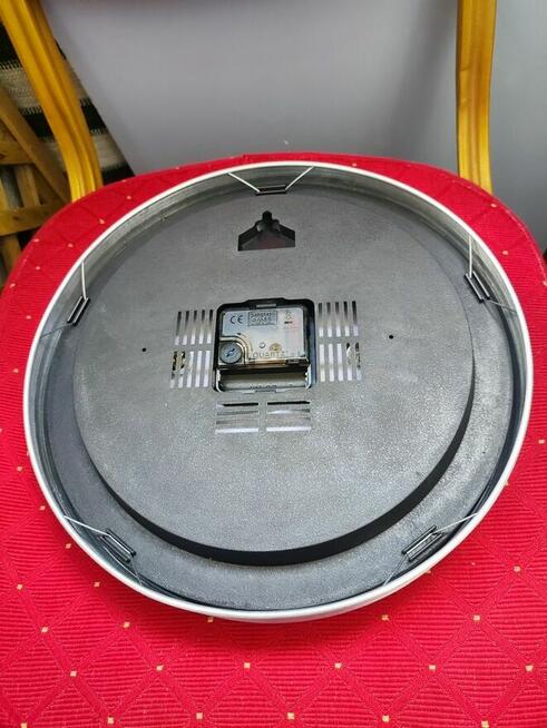 Zegar ścienny na ścianę analogowy higrometr termometr cyfrow