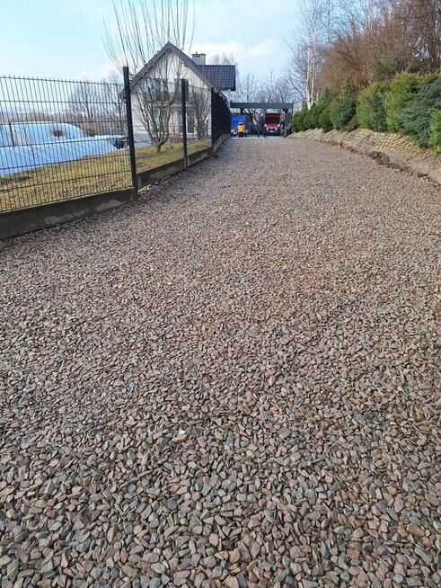 Utwardzanie terenu podwórka placu drogi parkingu drenaż odwo