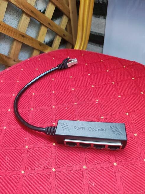 Kabel Ethernet RJ45 rozdzielacz adapter splitter Hub LAN