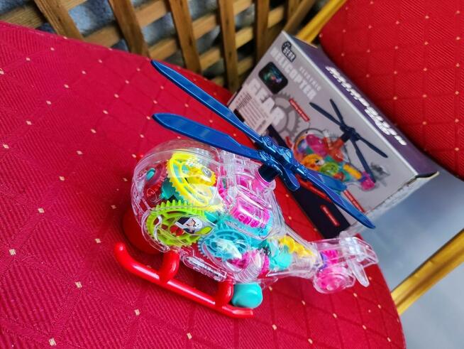 Świecący Helikopter Samolot interaktywna zabawka na baterie