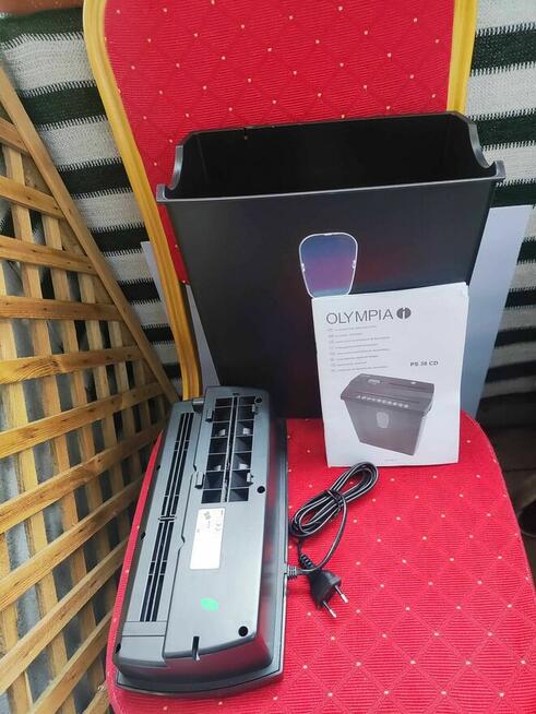 Niszczarka do papieru dokumentow płyt CD DVD Olympia PS38CD