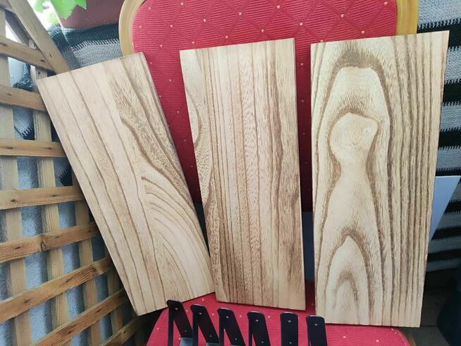 Półki Pływające Loft drewniane z drewna na ścianę ścienne