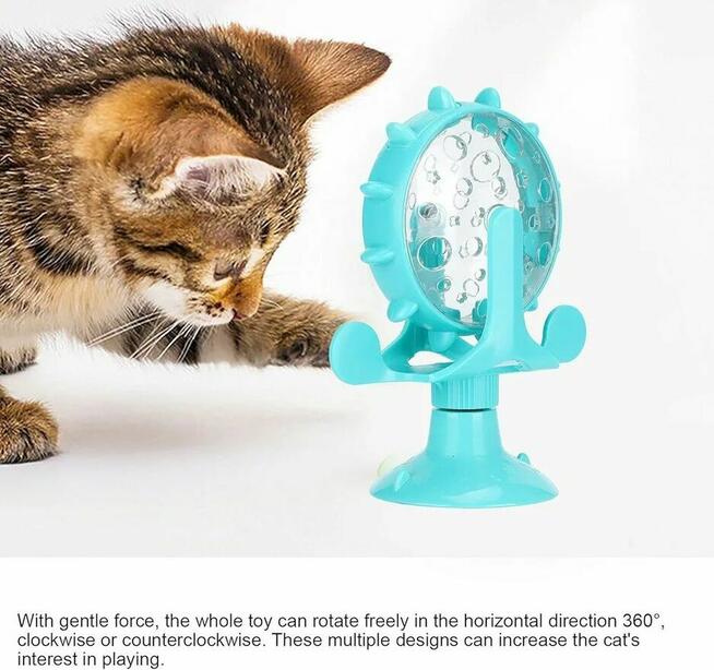 Zabawka dla Psa Kota Zwierząt interaktywna do Karmy kołowrotek
