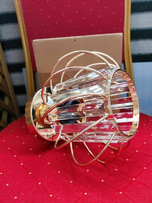 Lampa Wisząca sufitowa złota kryształowa Modern na sufit