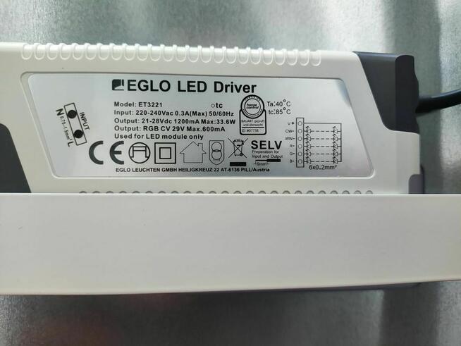 Lampa LED RGB Sufitowa ścienna lampka biała Plafon Panel EGLO