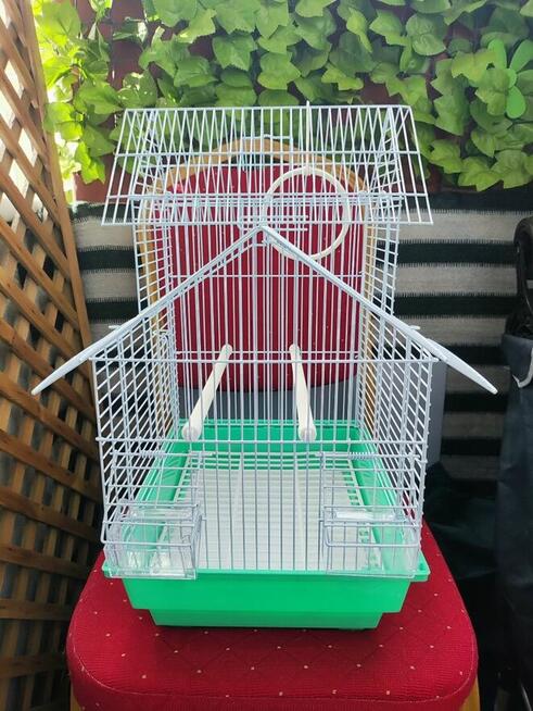 Klatka doPtaków Kanarka Zięby Metalowa Biała RelaxDays