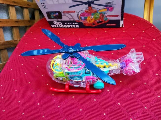 Świecący Helikopter Samolot interaktywna zabawka na baterie