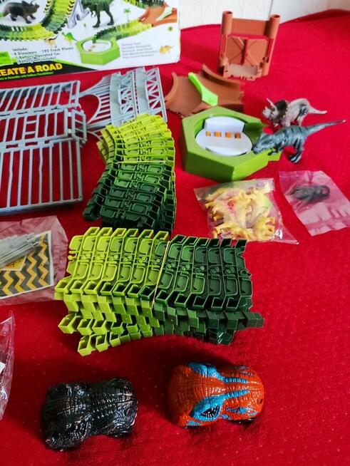 Tor wyścigowy samochodowy Tory Dinozaur pojazd dla Dzieci