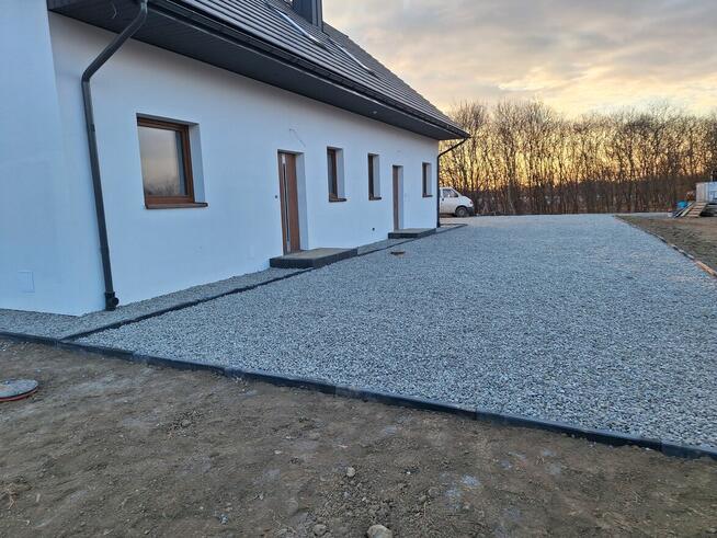 Utwardzanie terenu podwórka placu drogi parkingu drenaż odwo