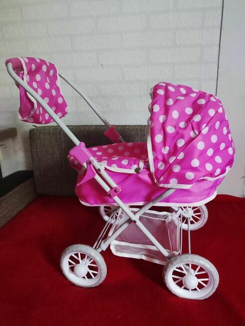 Wózek dla Lalek Lalki Misia dla Dziecka Dzieci Różowy