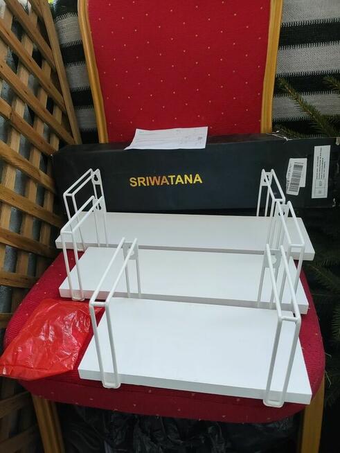 Półki drewniane białe z drewna półka ścienne ścianę wiszące