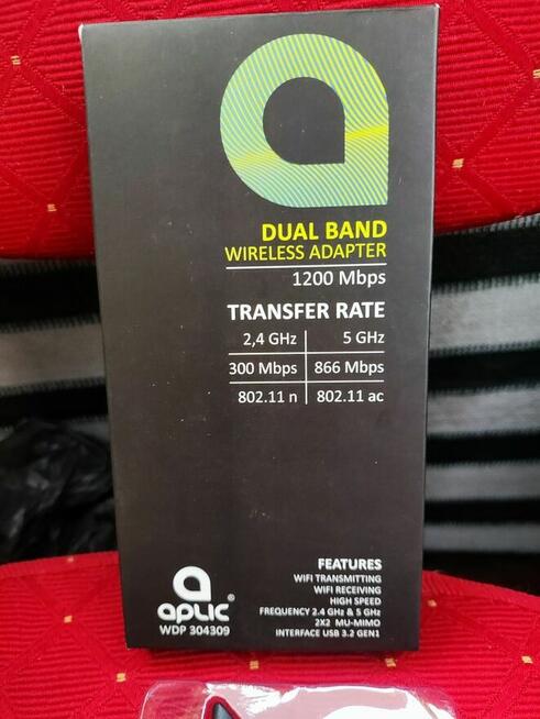 Bezprzewodowy Dwupasmowy Adapter WIFI karta sieciowa USB