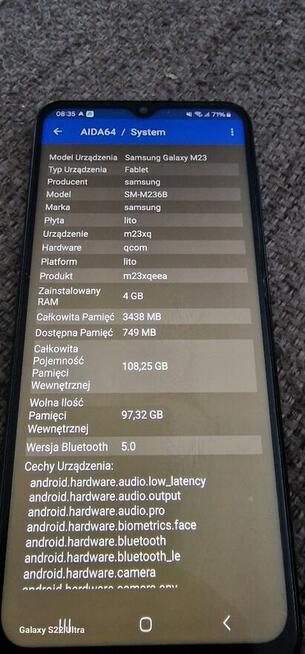 Smartfon Samsung Galaxy M23 5G 4/128GB 120Hz