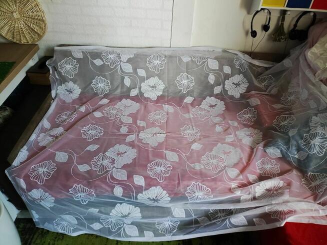 Firany Białe do pokoju kuchni wzory Białe do pokoju kuchni