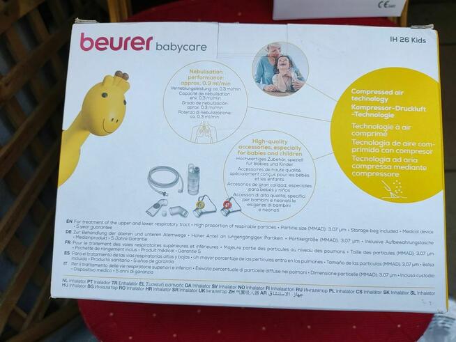 Inhalator Nebulizer Nebulizator kompresorowy Beurer medyczny