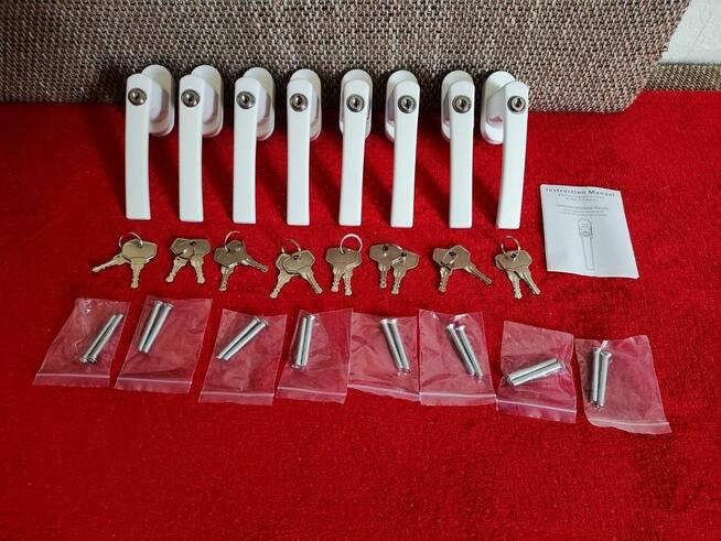 Klamka do Okien PCV drzwi balkonowych antywłamaniowa klucz