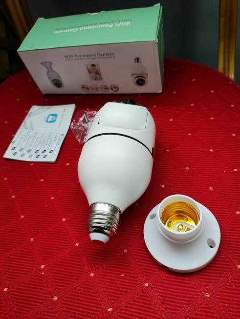 Kamera Wifi bezpieczeństwa szpiegowska 1080P panoramiczna