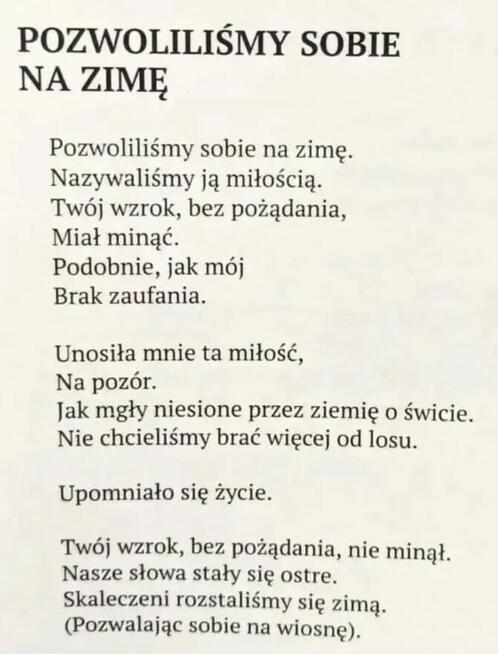 Chciałbym przydarzyć się Tobie jeszcze jeden raz ...