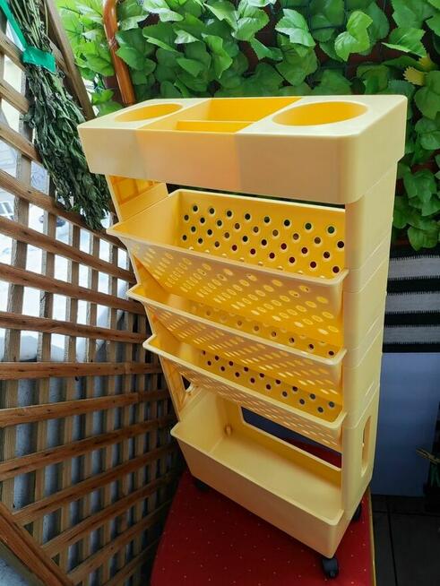 Barek na kółkach szafka Regał kuchenny łazienkowy wnękowa