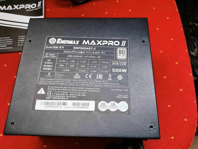 MaxPro II 500W Enermax Zasilacz
