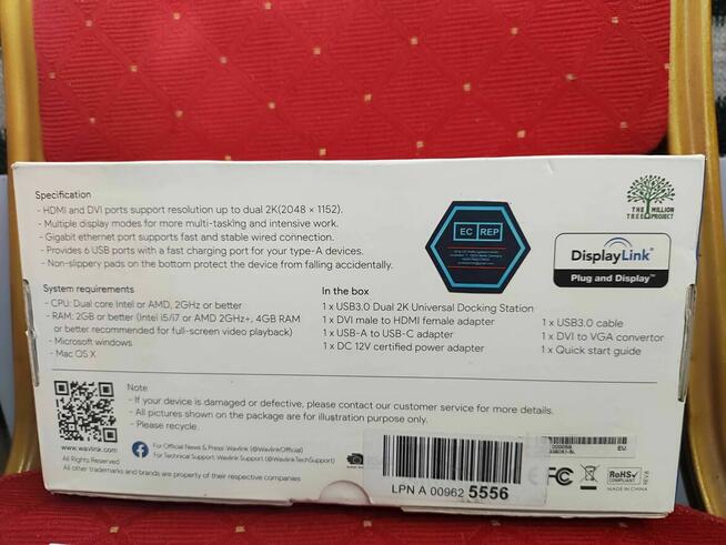 Stacja Dokująca Wavlink WL-UG39DK1 USB3.0 HDMI DVI VGA Apple