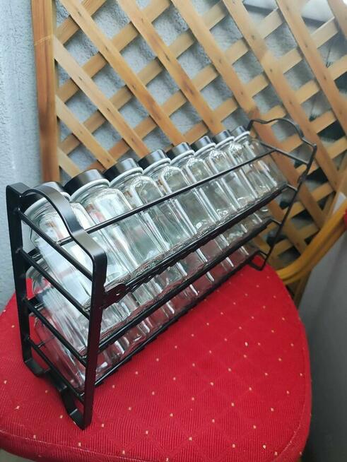 Półka na Przyprawy Metalowa Szafka Stojak Przyprawnik ścianę