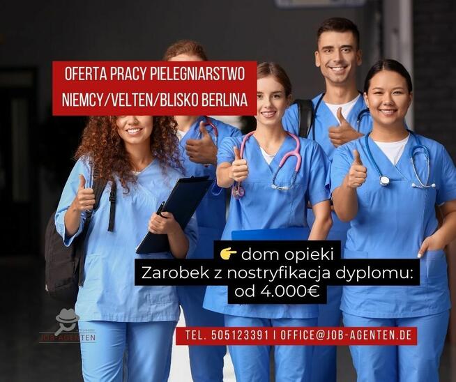 Praca dla pielęgniarki Velten blisko Berlina zgłoś się teraz