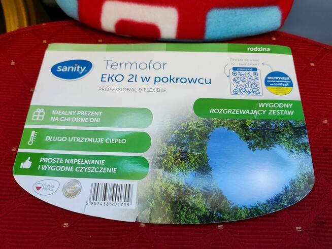 Termofor Gumowy w pokrowcu ogrzewacz plecy krzesło medyczny