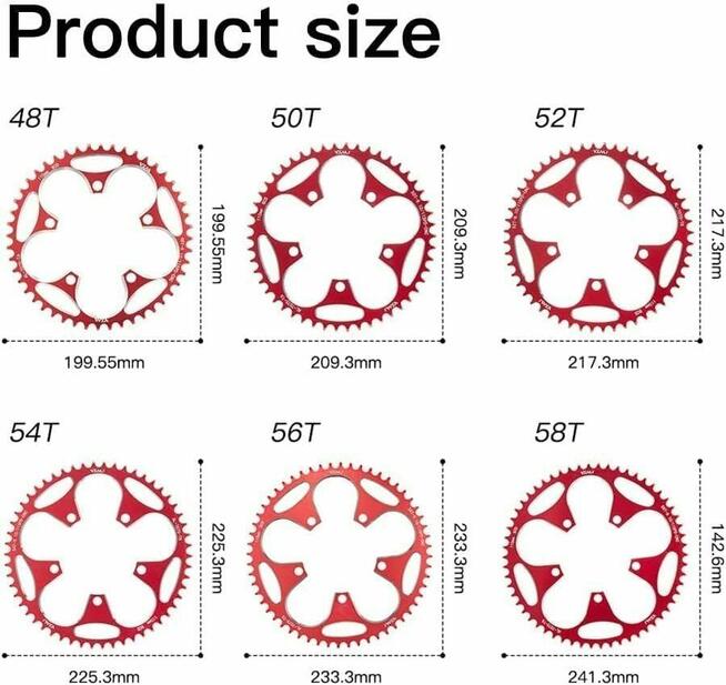 Zębatka Rowerowa Tarcza Łańcuchowa 52T Ybeki do Rowera