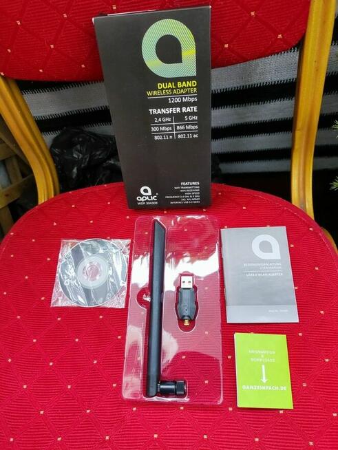 Bezprzewodowy Dwupasmowy Adapter WIFI karta sieciowa USB