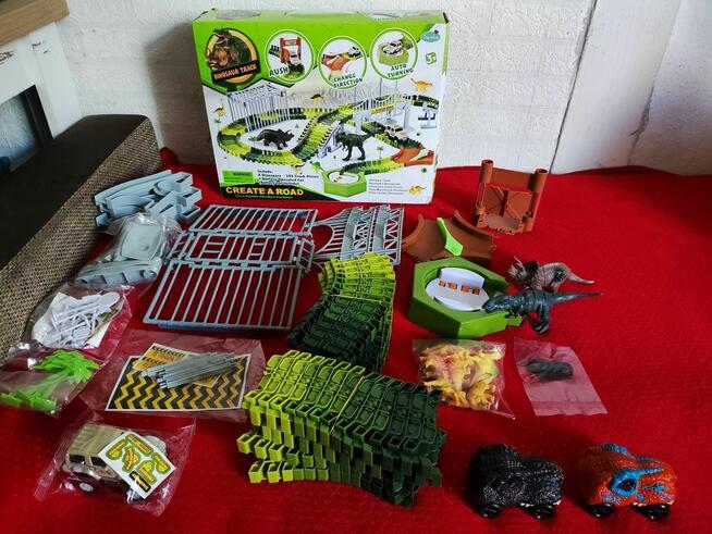 Tor wyścigowy samochodowy Tory Dinozaur pojazd dla Dzieci