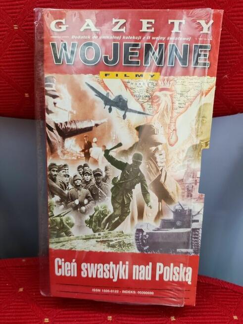 Film VHS dokumentalny kaseta Cień Swastyki nad Polską Gazety