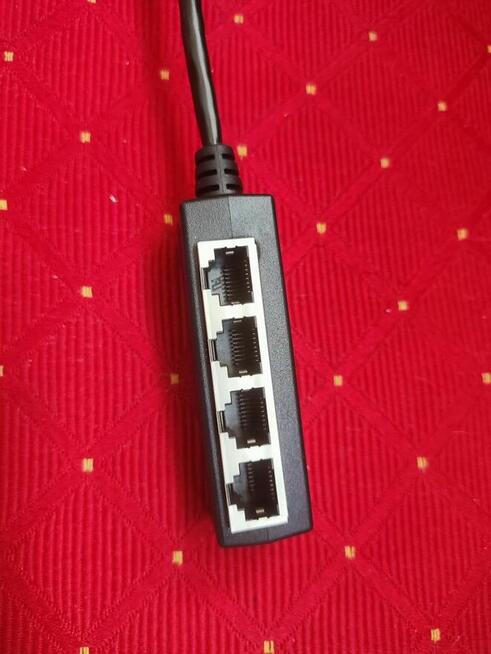 Kabel Ethernet RJ45 rozdzielacz adapter splitter Hub LAN