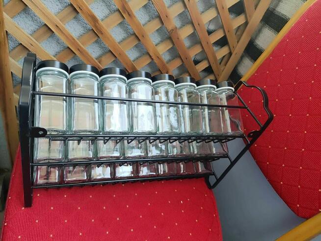 Półka na Przyprawy Metalowa Szafka Stojak Przyprawnik ścianę